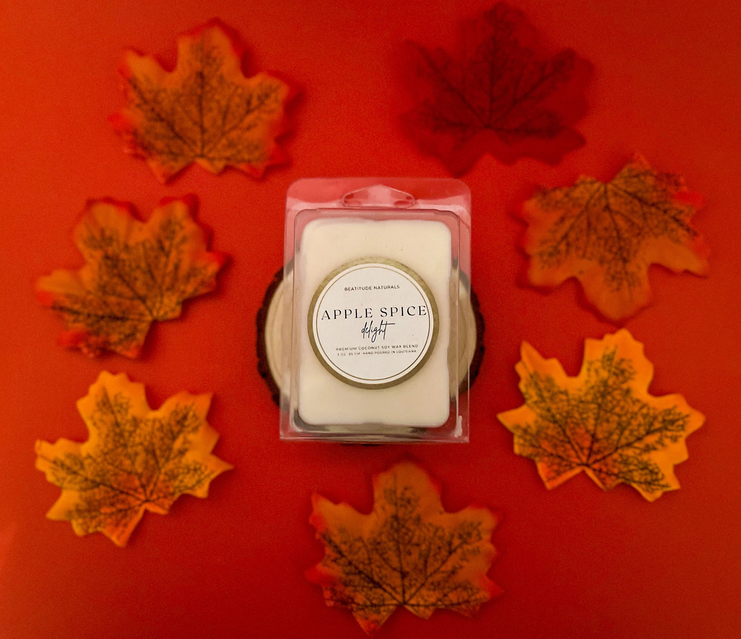 Apple Spice Delight Coconut Soy Wax Melts 3 oz