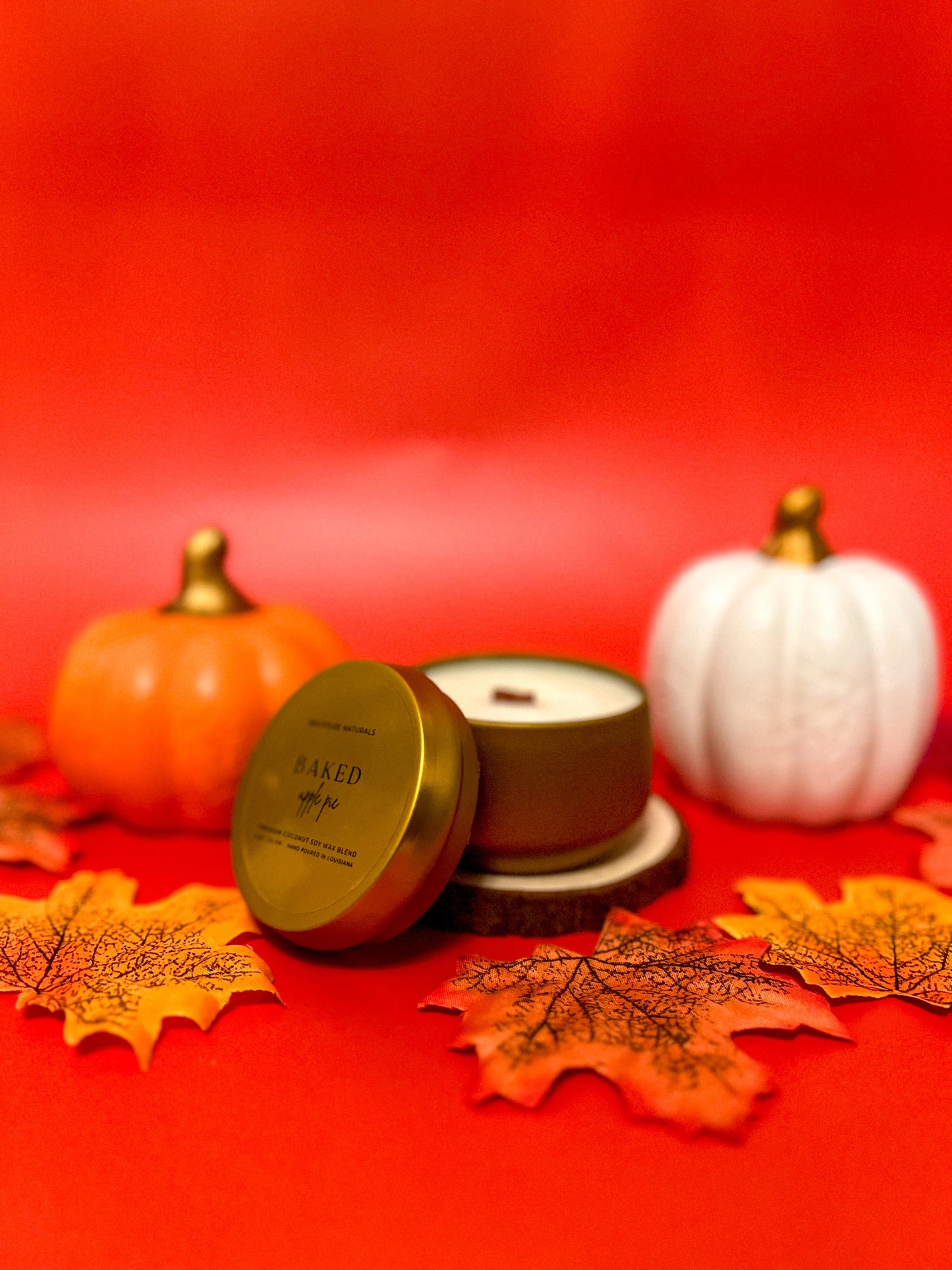 Baked Apple Pie Coconut Soy Candle 4 oz Tin