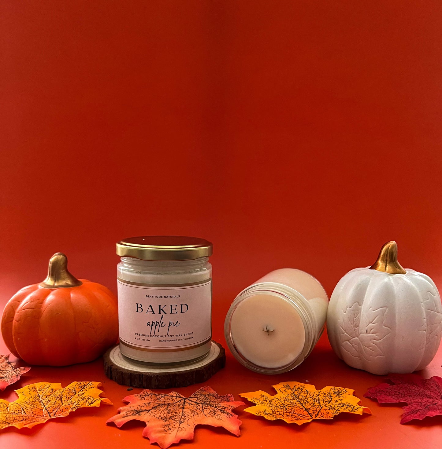 Baked Apple Pie Coconut Soy Candle 8 oz