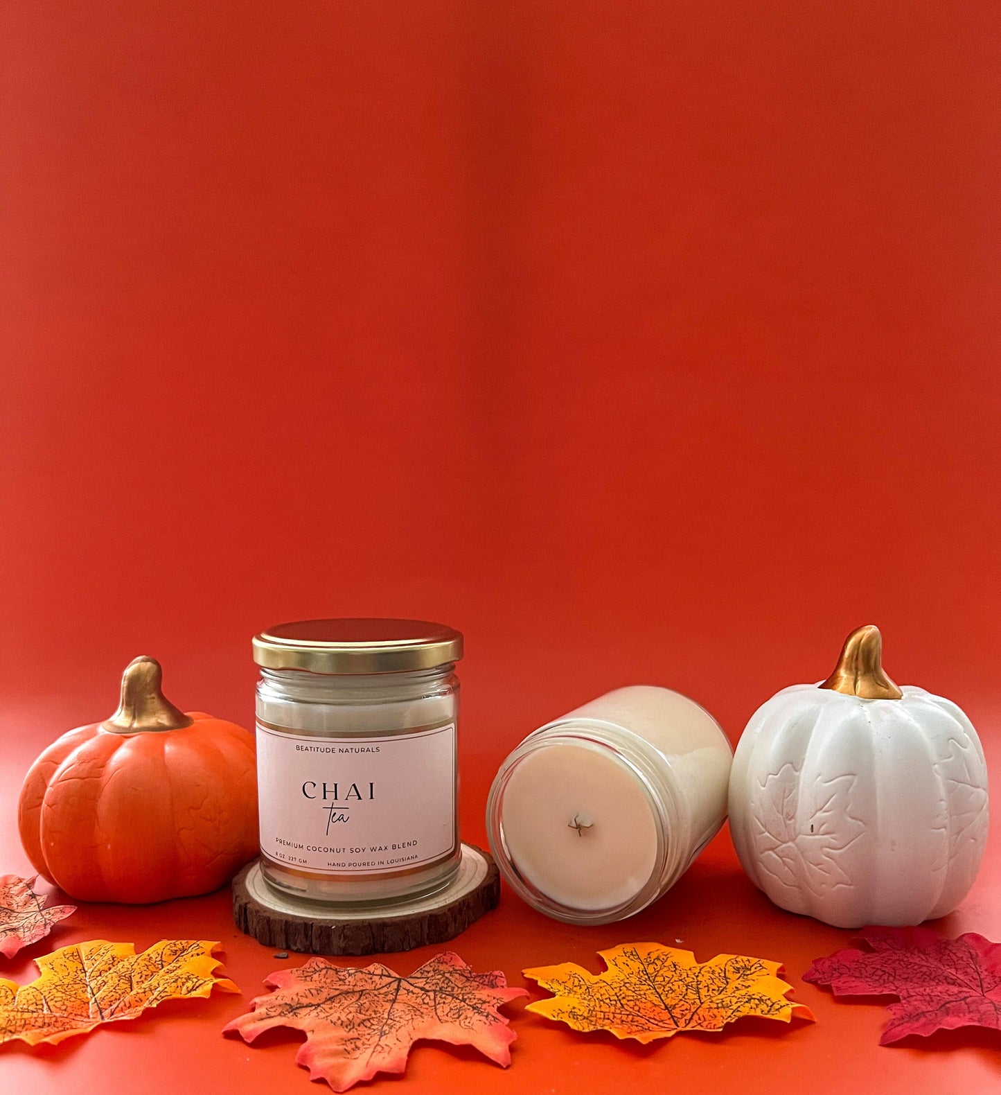 Chai Tea Coconut Soy Candle 8 oz