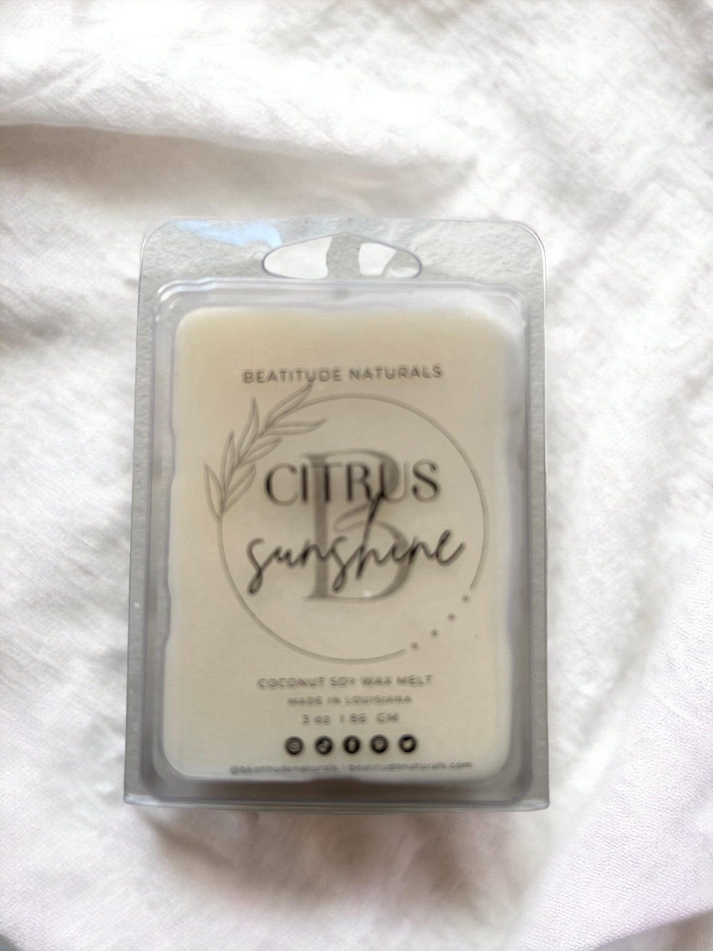 Citrus Sunshine Coconut Soy Wax Melt 3 oz