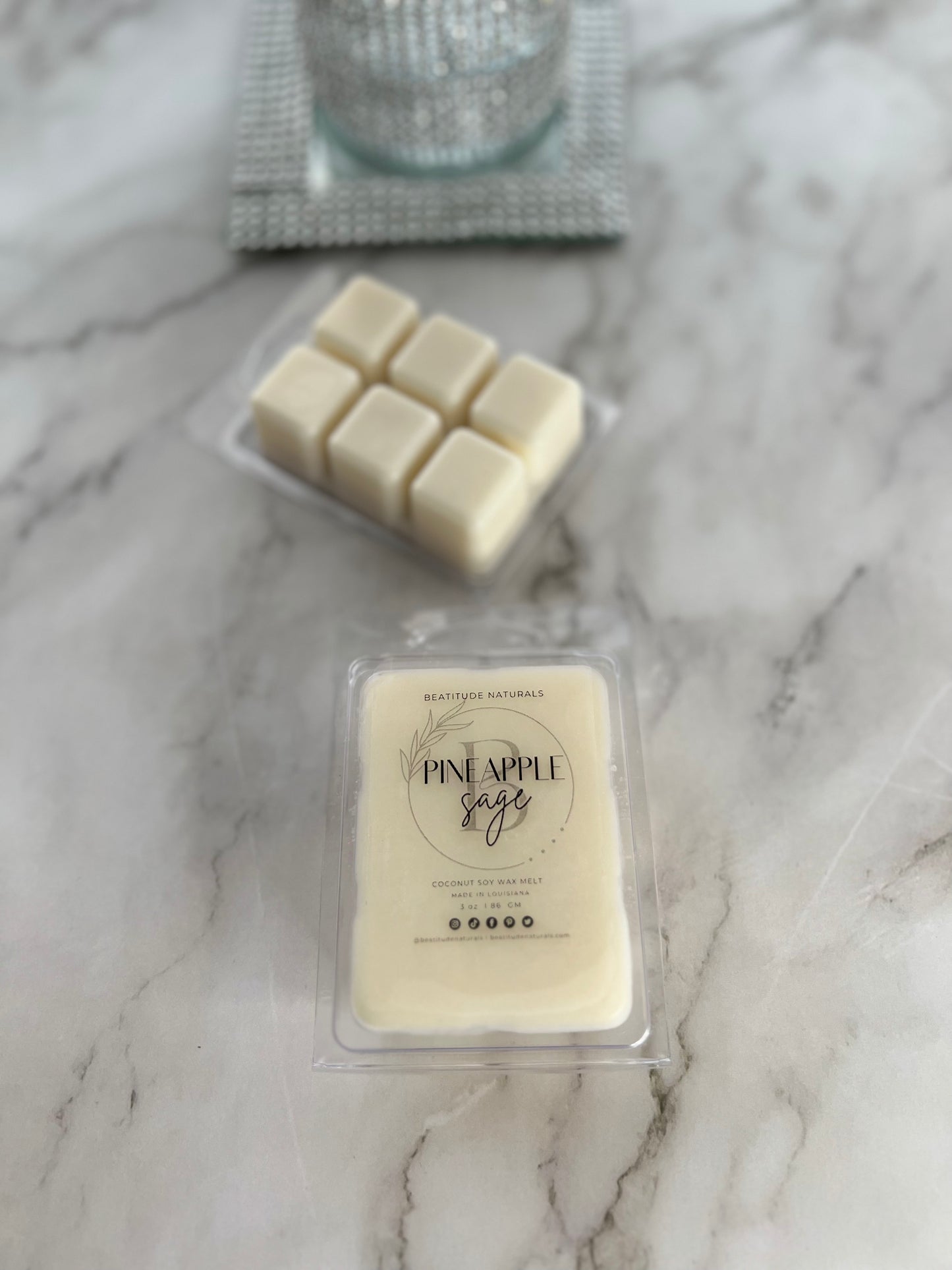 Pineapple Sage Coconut Soy Wax Melt 3 oz