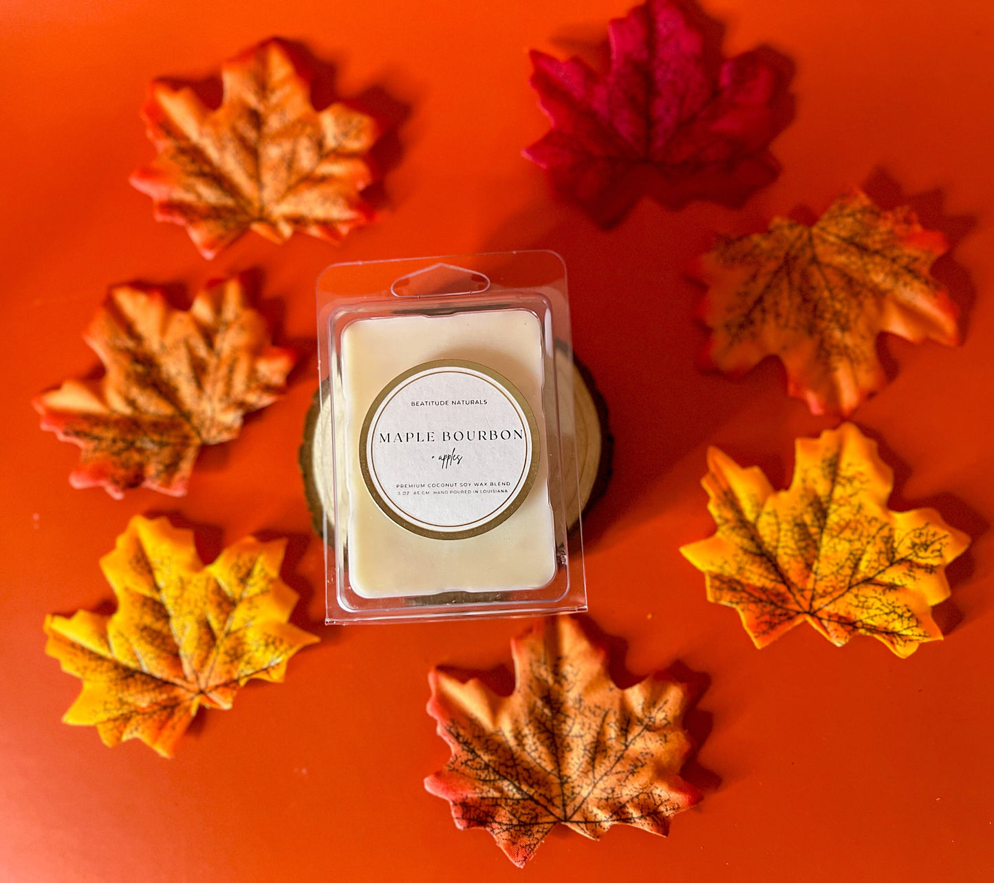Maple Bourbon and Apples Coconut Soy Wax Melt 3 oz