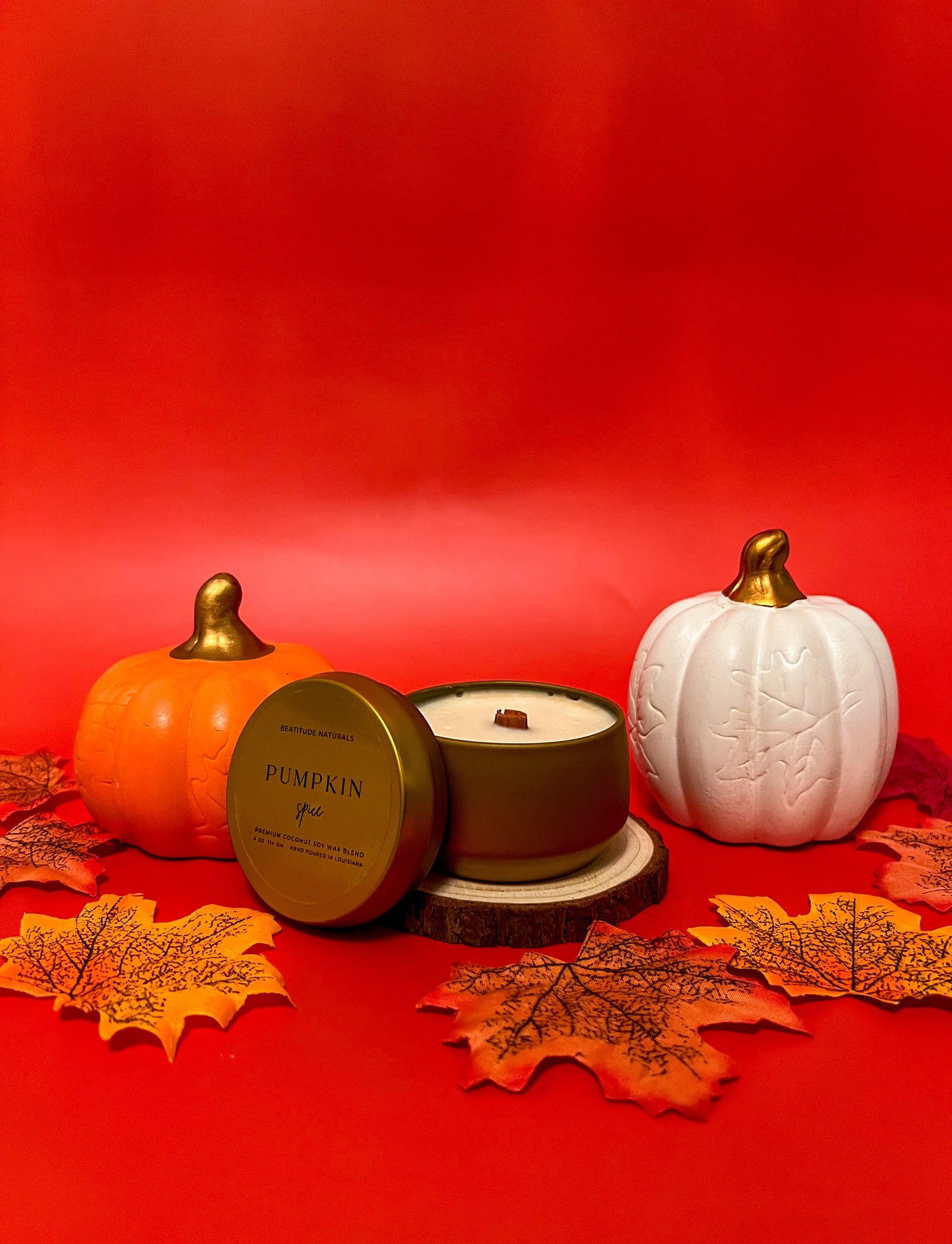 Pumpkin Spice Coconut Soy Candle 4 oz Tin